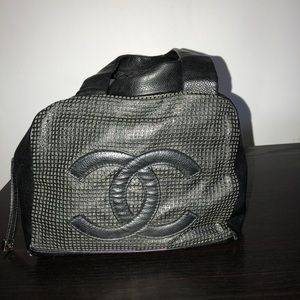 Authentic Chanel Perforated leather handbag